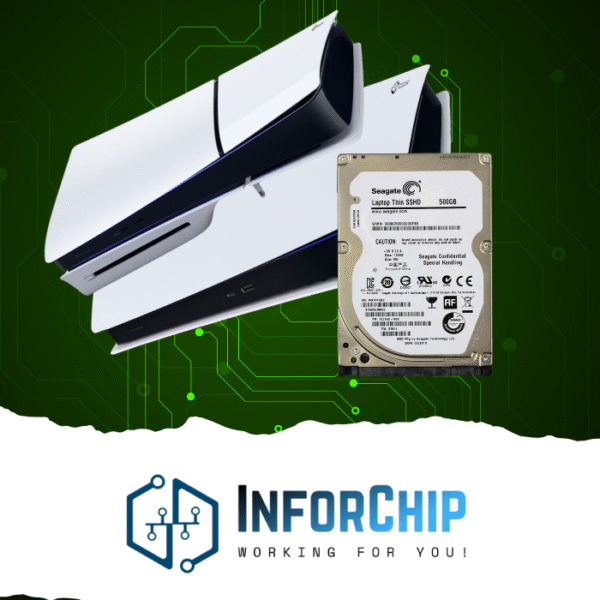 Substituição de Disco Rígido 500GB – Playstation 5