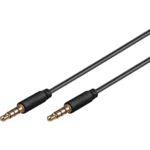 Goobay - Cabo Jack 3.5mm (4 Pin) Macho-Macho - 1.5MT - Preto